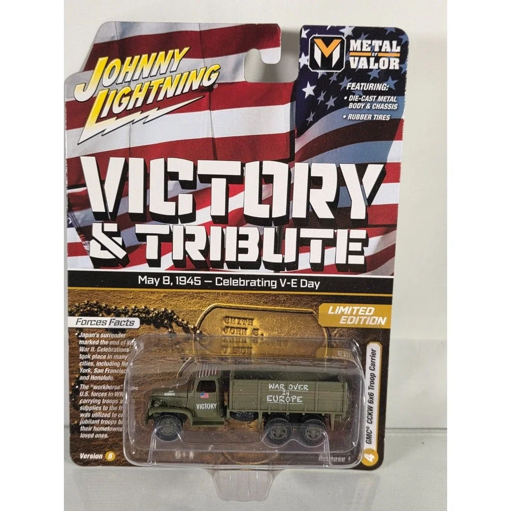 Johnny‎ Lightning Victory & Tribute V-E GMC CCKW 6x6 Troop Carrier Version B